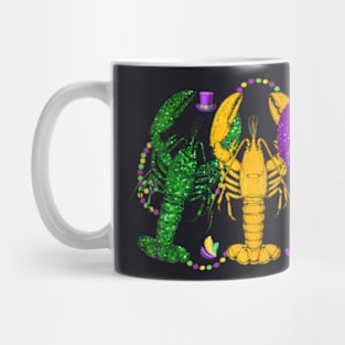 Mardi Gras Crawfish Happy Mardi Gras 2024 Matching Party Mug